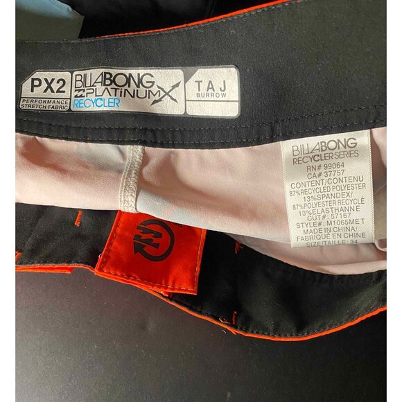 Billabong Platinum X Performance Recycler Board Shorts Mens 34 10" Swim Trunks - Picture 3 of 7